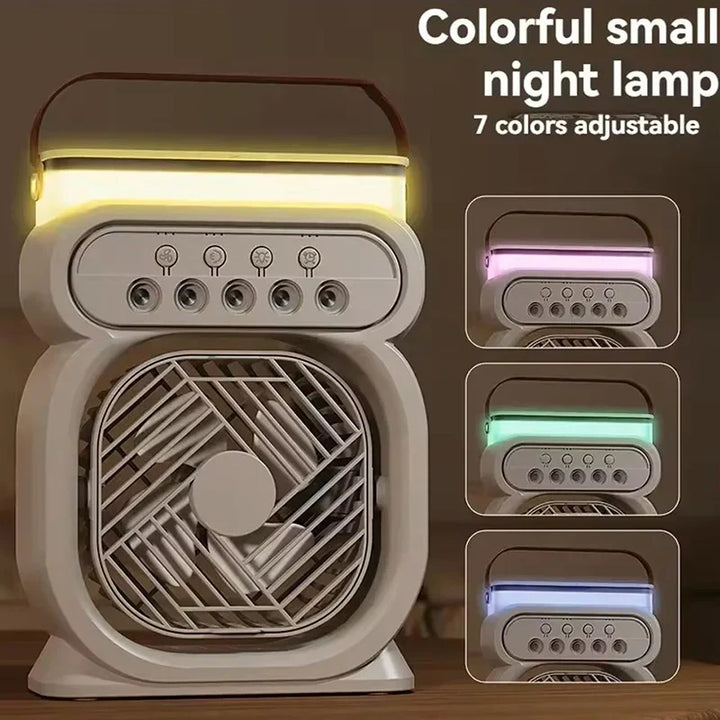 Lisslune | 3in1 Air Cooler LED Night Lamp Humidifier Fan