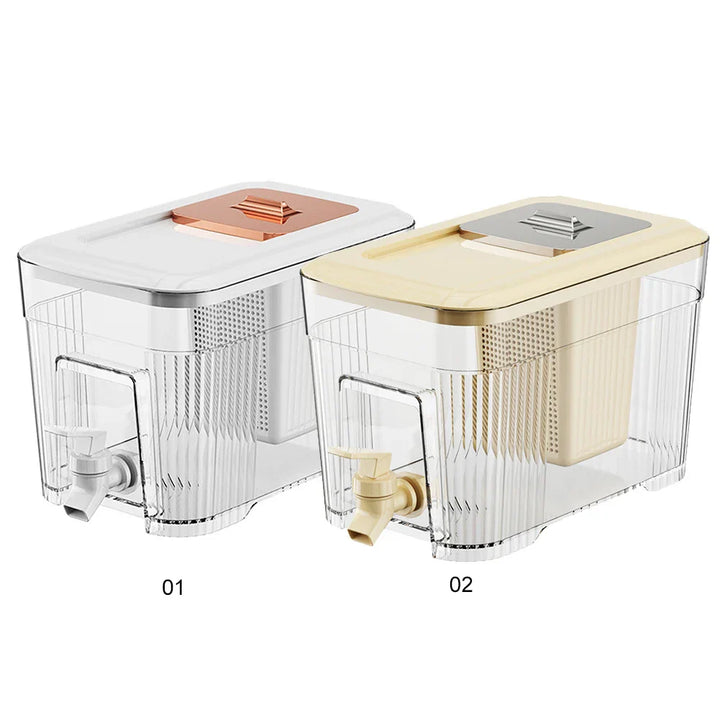 Lisslune | Built-in Spigot Portable Family-Sized Cold Beverage Dispenser