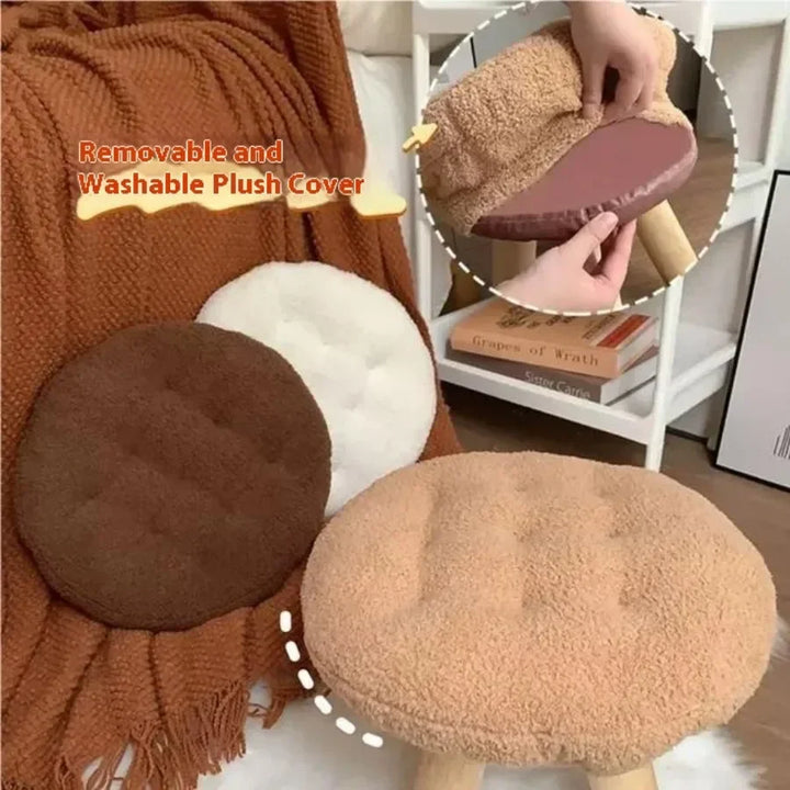 Rynx | Cookie small stool soft seat girls heart bedroom solid wood bench living room children's shoe changing stool furniture