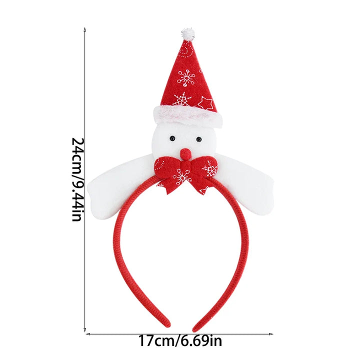 Rynx Christmas Headband Kids Adults Santa Moose Xmax Tree Hair Accessories Photo Props Christmas Decoration 2024 New Year Gifts
