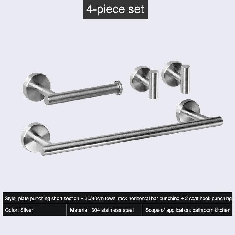 Lisslune | Elevate your bathroom with the stylish stainless steel organization set