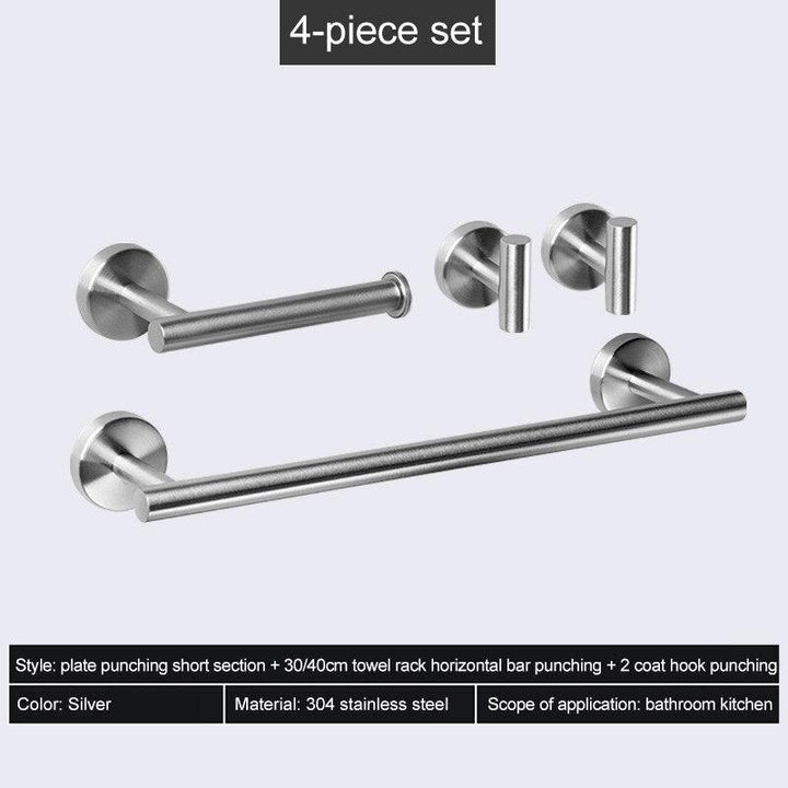 Lisslune | Elevate your bathroom with the stylish stainless steel organization set