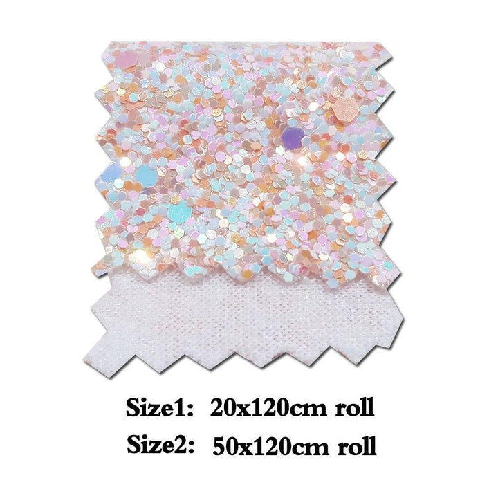 Lisslune | Sparkling Chunky Glitter Fabric Roll - Create a Creative Fantasy
