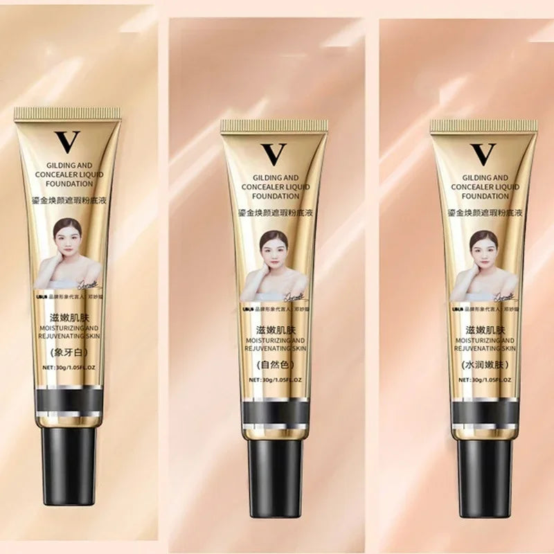 Rynx | 3 Colors Liquid Foundation Cream Coverage Acne Waterproof Long-lasting Oil-control Base Cream Make-up Moisturizing Matte Concealer Cosmetics
