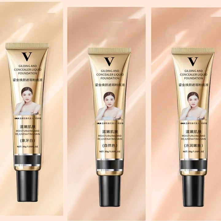 Rynx | 3 Colors Liquid Foundation Cream Coverage Acne Waterproof Long-lasting Oil-control Base Cream Make-up Moisturizing Matte Concealer Cosmetics