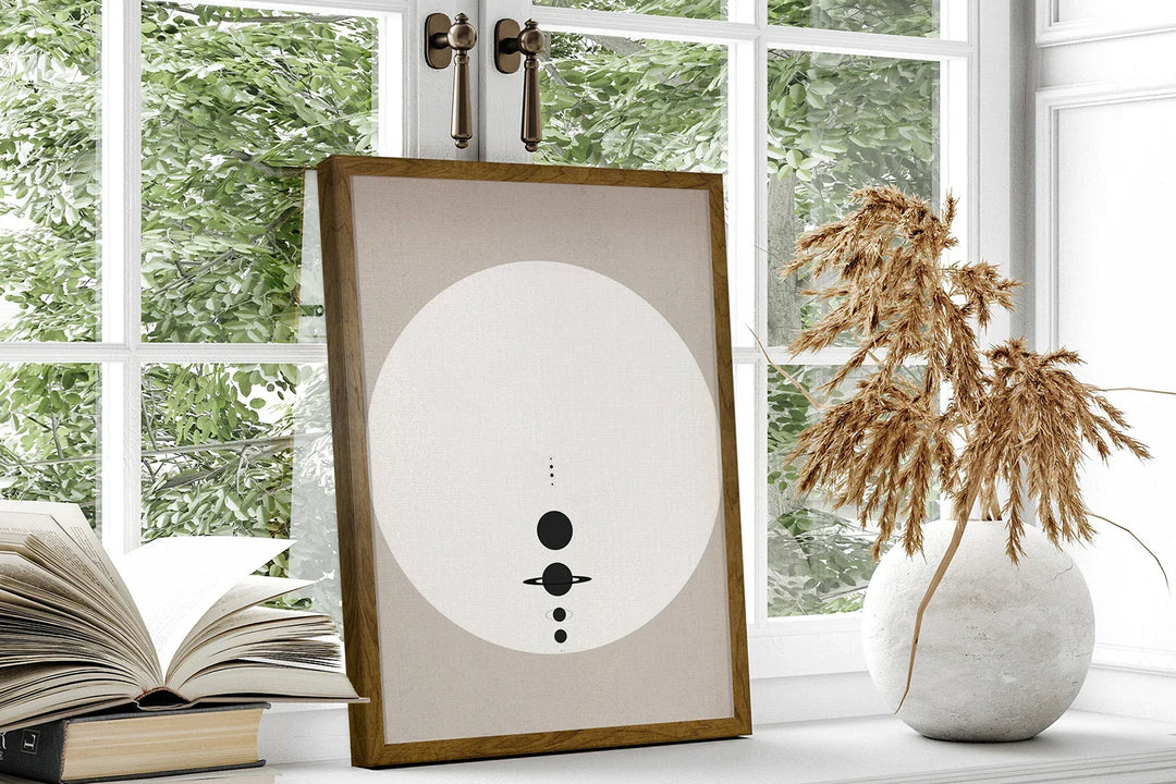 Lisslune | System Minimalistic Canvas Print