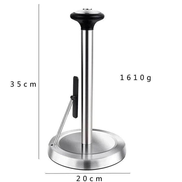 Lisslune | Elegant stainless steel paper roll holder for kitchen and bathroom