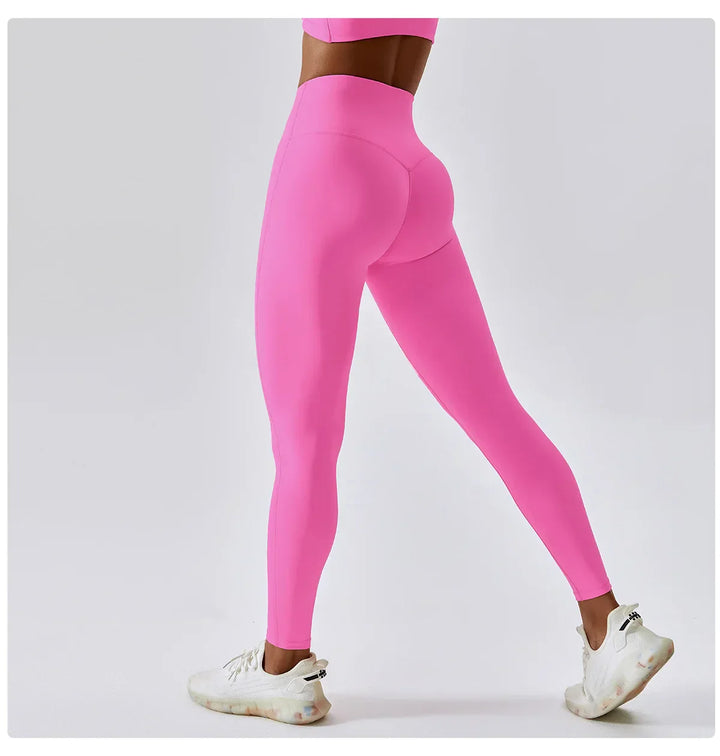 Lisslune | Breathable Push-Up Yoga Leggings with Peach Lift