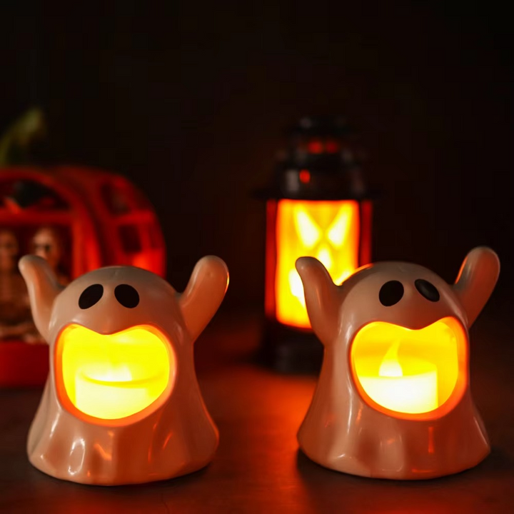 Lisslune | Light Ghost Halloween Lamp – LED Ghost Decoration with Battery Lighting