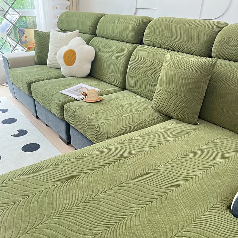 Lisslune | PlushSecure - Elegant Jacquard Sofa Cover for Non-Slip Comfort