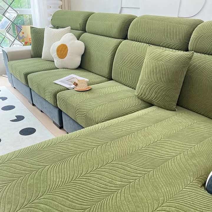 Lisslune | PlushSecure - Elegant Jacquard Sofa Cover for Non-Slip Comfort