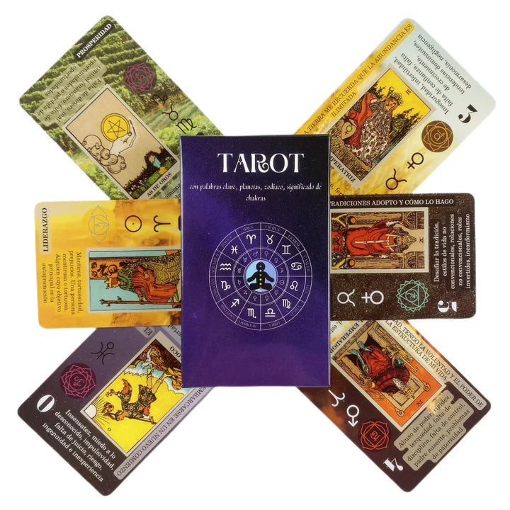 Rynx | 1 Box Meaning On Cards Spanish English Version Tarot Deck With Keywords Reversed Questioning Spirit Occult Adventure Board Game