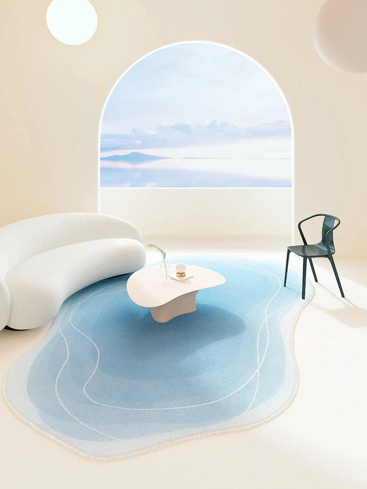 Rynx | Nordic Style Rugs for the Living Room Irregular Plush Doormat Minimalist Bedroom Decoration Nightstand Rug Fluffy Soft Lounge Rug