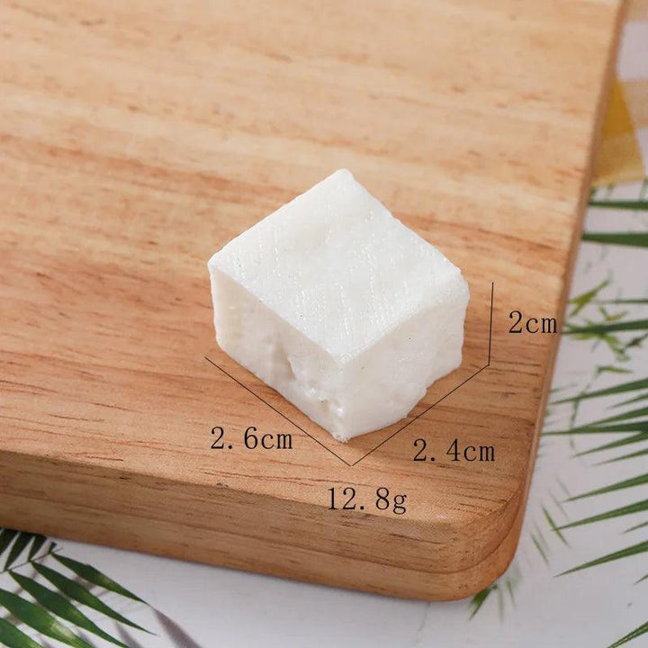 Lisslune | Creative Dried Tofu Kitchen Model Set - 10 Pieces Cute Accessories for Gifts and Student Decor