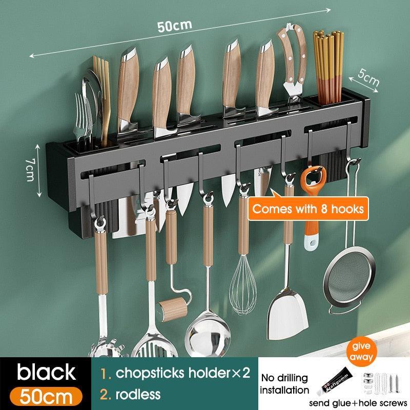 Lisslune | Slim adjustable aluminum kitchen organizer for effortless elegance