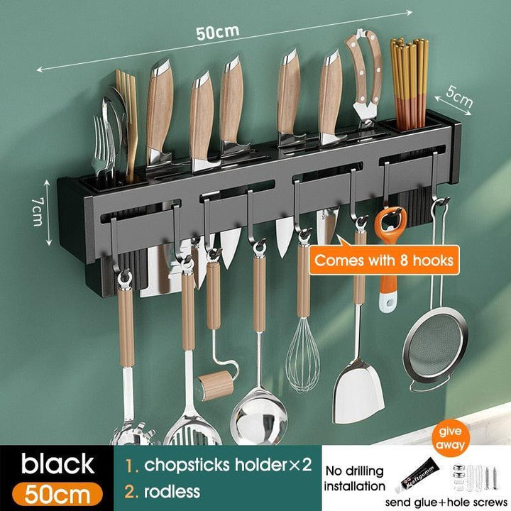 Lisslune | Slim adjustable aluminum kitchen organizer for effortless elegance