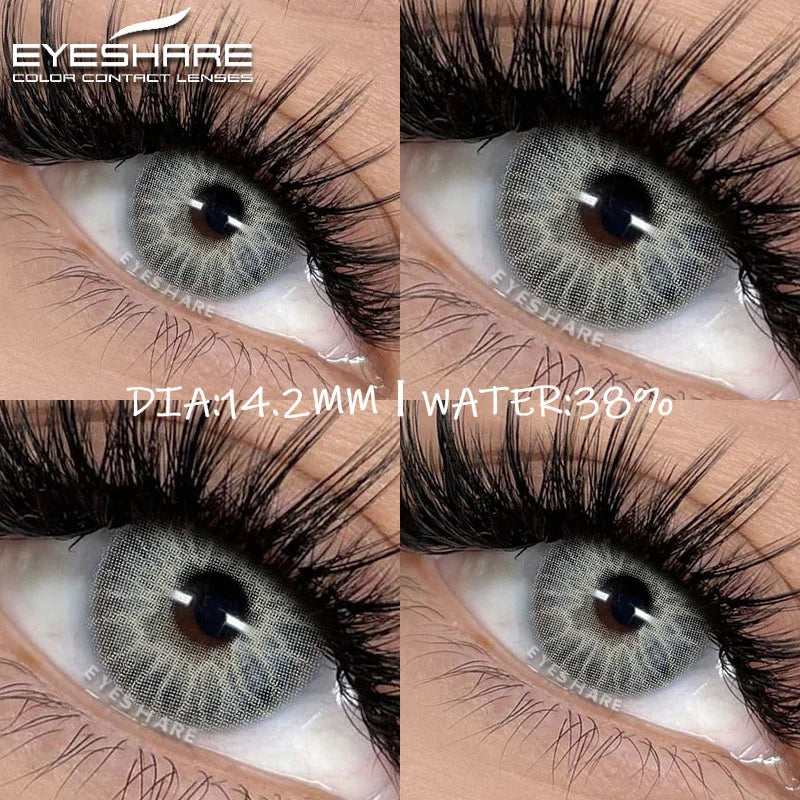 Rynx | Colorful Contact Lenses for Eyes 2 Pieces Blue Lenses Green Lenses Beautiful Pupil Annual Makeup Cosmetic Contact Lens