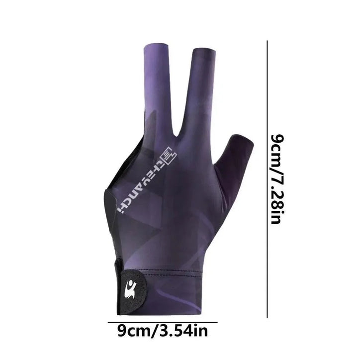 Lisslune | Left-Handed Billiard Glove - Three-Finger Design for Outstanding Performance