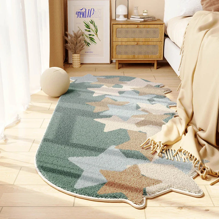 Rynx | Custom-made Bedroom Carpet Comfortable Soft Modern Apartment Decoration Aesthetic Cloud Balcony Carpet Hallway Rugs wallpaper carpet