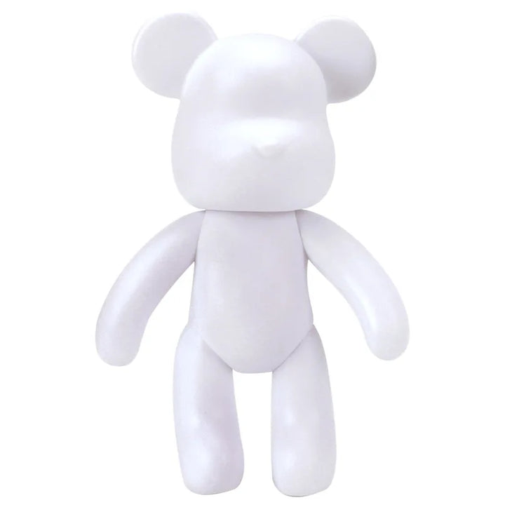 Lisslune | Graffiti Painted Fluid Violent Bear White Body Ornaments DIY Handmade Personalized Model Home Desktop Decoration Accessories New