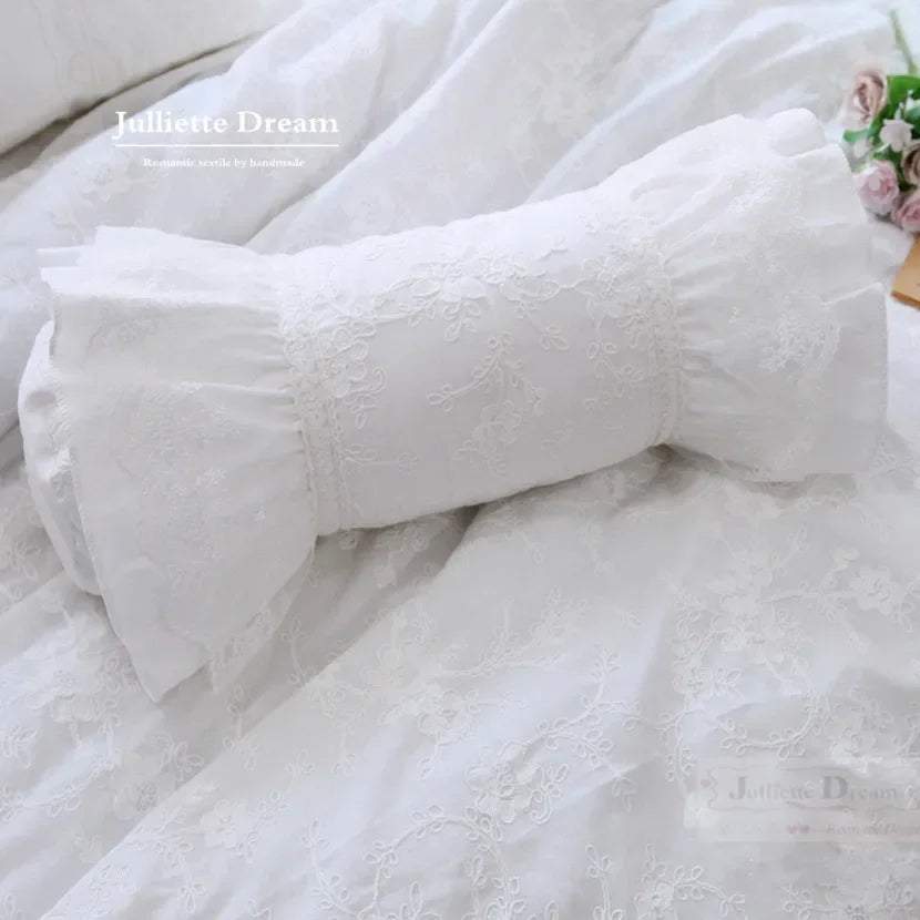 Rynx Lace Ruffle Pillowcases Home Decor Bedding Pillowcase Bed Pillow Candy Pillow Princess Lumbar Pillow Sofa Throw Pillow