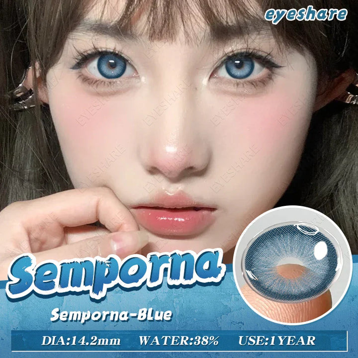 Rynx | 1 Pair Brown Natural Eye Lenses Color Contact Lenses for Eyes Green Lenses Blue Eye Contacts Annual Cosmetic Gray Pupils