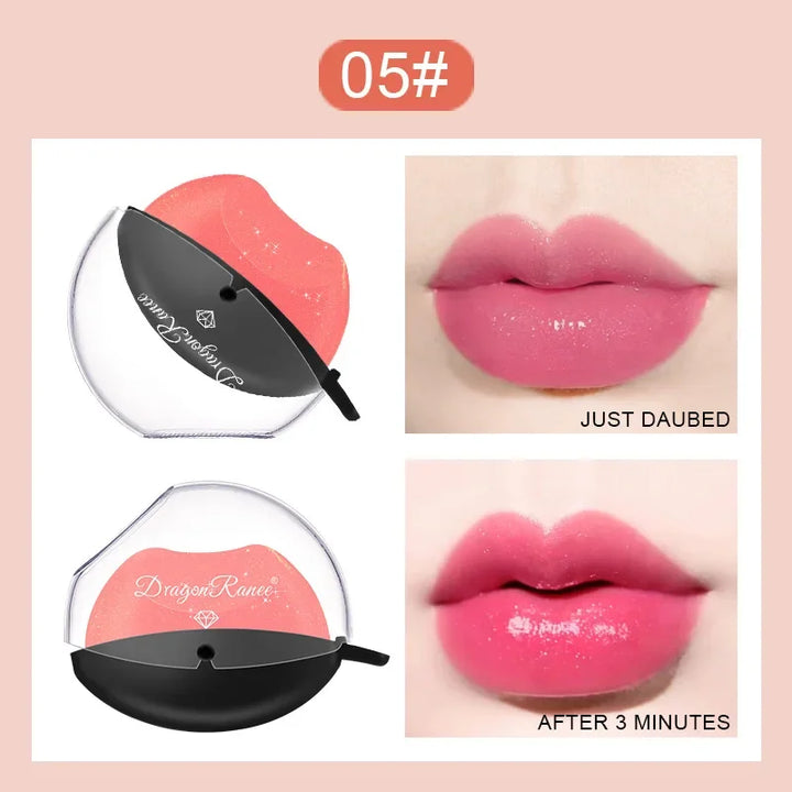 Rynx | Lazy Lipstick Pearl Light Temperature Color Changing Lip Shape Lipstick Velvet Moisturizing Lip Gloss Waterproof Non-Sticky Cup