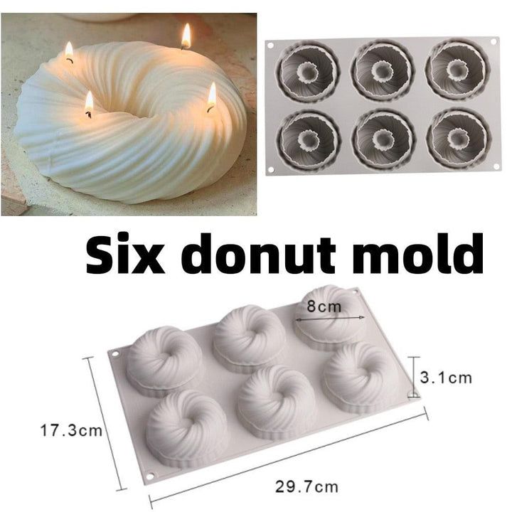 Lisslune | Versatile round silicone mold for DIY candles and treats