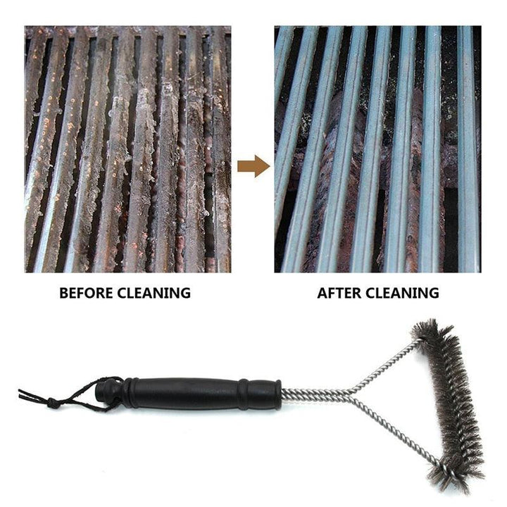 Lisslune | Ultimate Stainless Steel Grill Cleaning Brush - Essential BBQ Tool for Flawless Grates