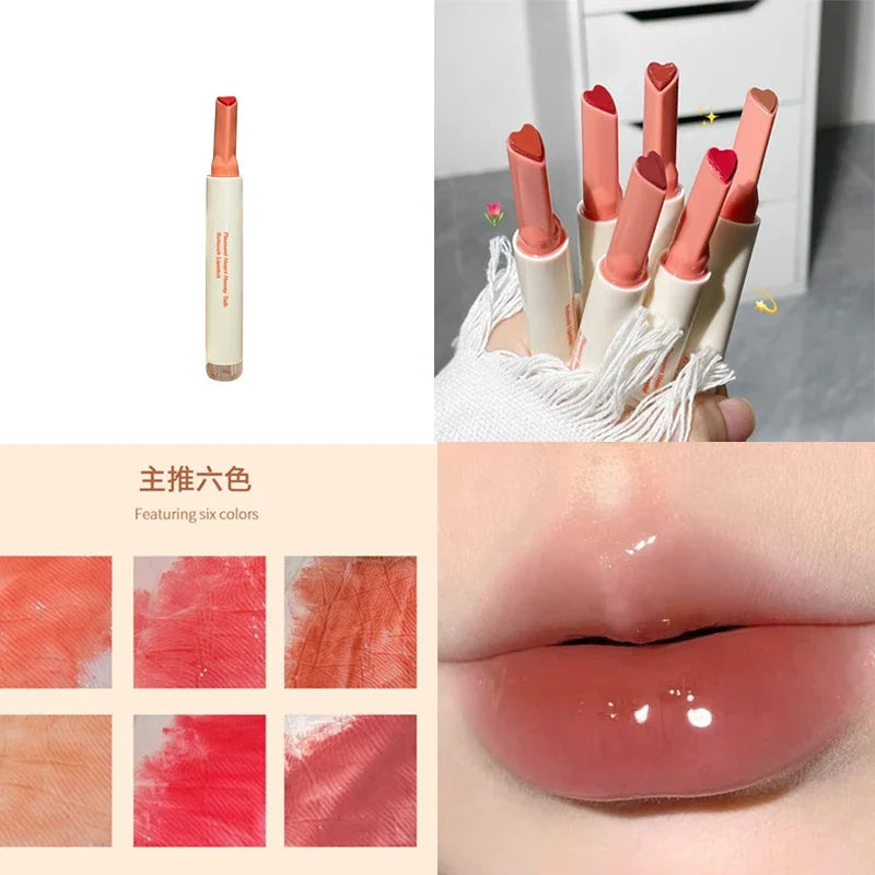 Rynx | Water Light Lip Gloss Tint Clear Mirror Lipstick Waterproof Moisturizing Lipstick Gloss Glitter Lip Balm Women Makeup