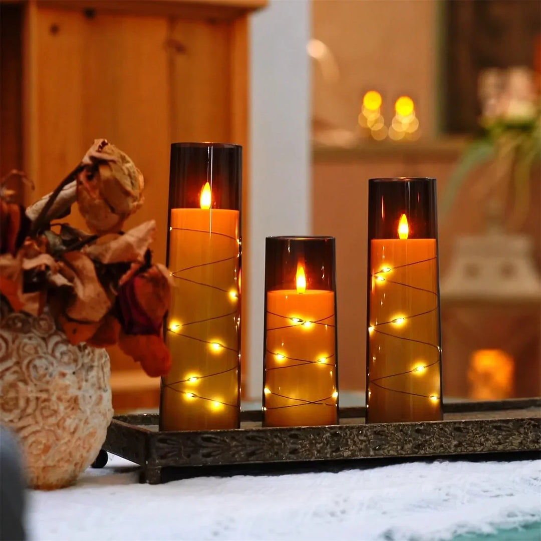 Lisslune | LED flameless electronic tea lights battery-operated