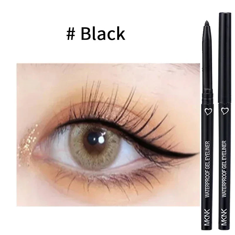 Rynx | Waterproof Eyeliner Gel Pencil Blue Brown Eyeliner Gentle Soft Easy to Wear Matte Concealer Pencil Long-lasting Eye Makeup Cosmetics