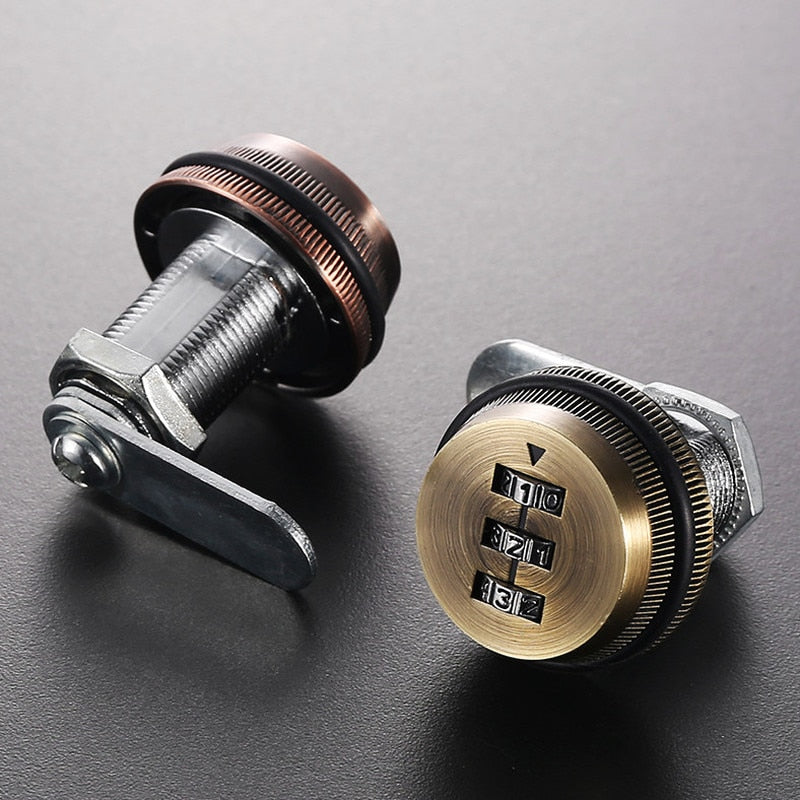 Lisslune | 3-Digit Mechanical Password Cabinet Lock