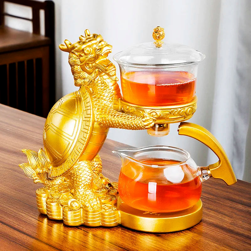 Lisslune | Magnetic Flow Kungfu Turtle Dragon Teapot Infuser