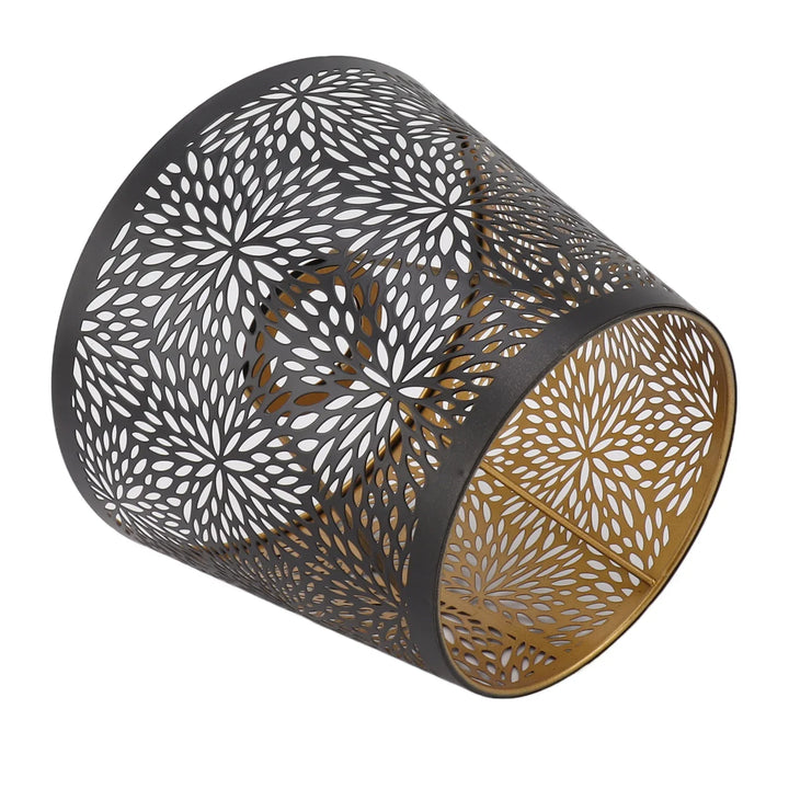 Lisslune | Metal lampshade with gold pattern