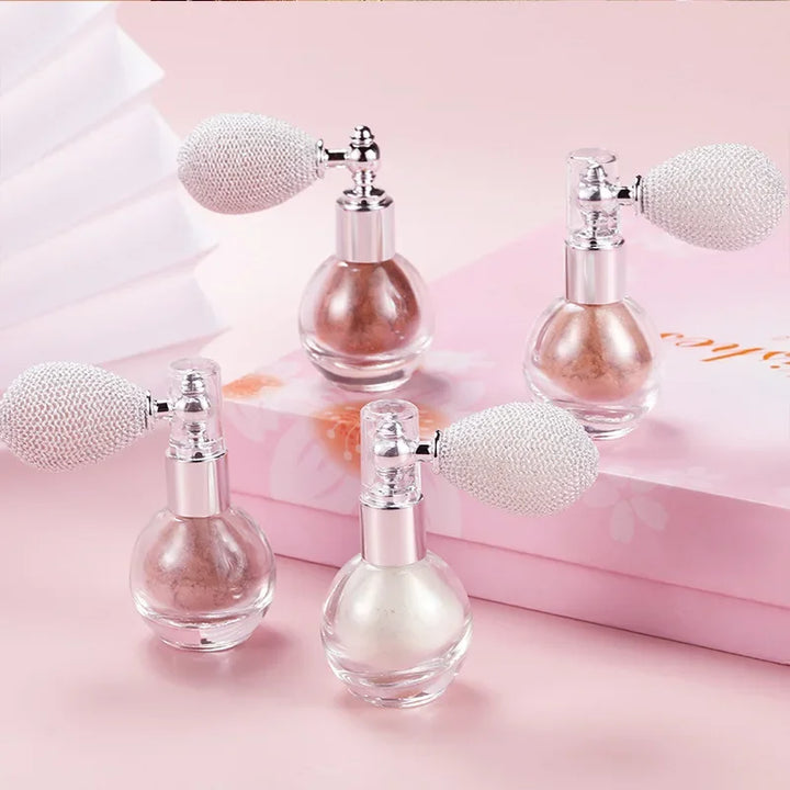 Rynx | Skin Brightening Highlighter Powder Long-lasting Glitter Make-up Highlighter Spray Face Body Glitter Shine Shimmer Glossy Powder Cosmetics