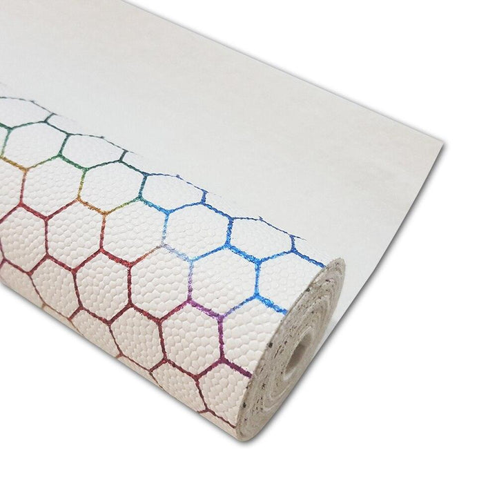 Lisslune | Sparkling White Faux Leather Craft Roll: Elevate your DIY masterpieces