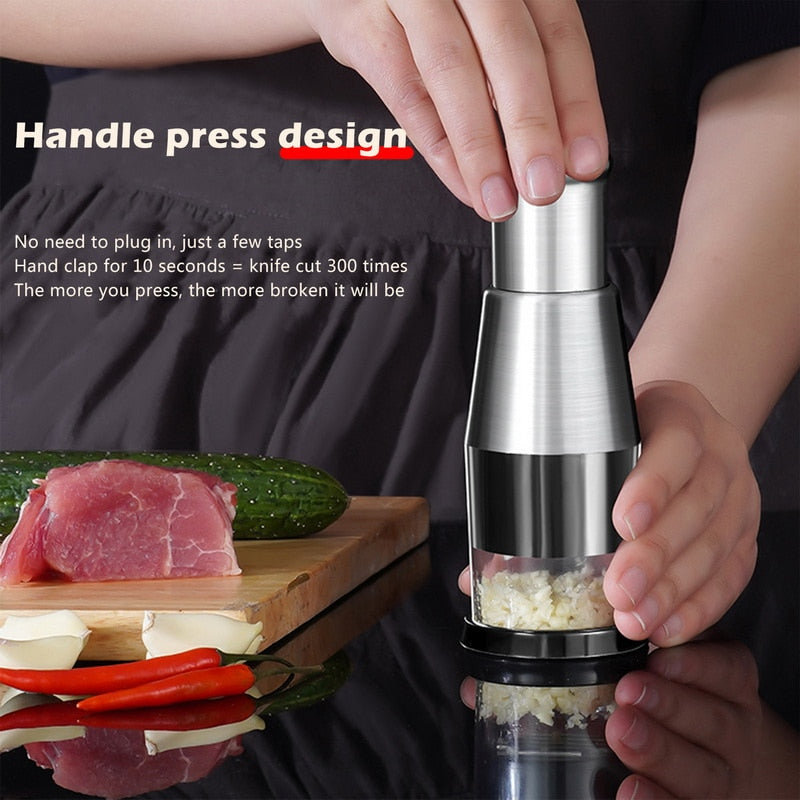 Lisslune | Handheld Manual Food Chopper Slicer