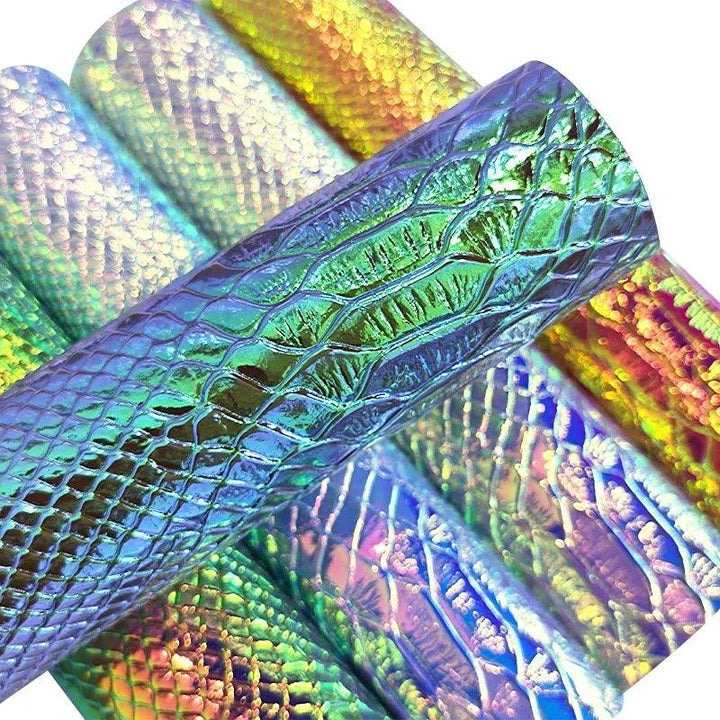 Lisslune | Neon Iridescent Snake Leather Craft Roll - Your ultimate DIY game changer