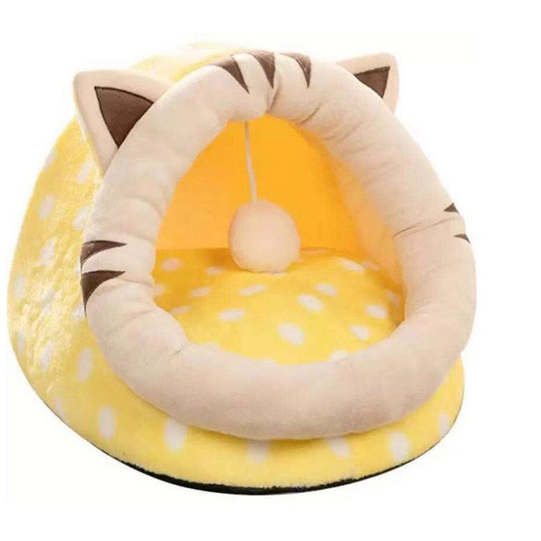 Lisslune | Ultimate Cat Comfort Oasis: Plush Cozy Hideaway Nest