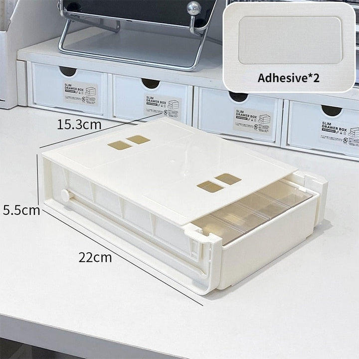 Lisslune | Clever Under Desk Hidden Sliding Drawer Organizer