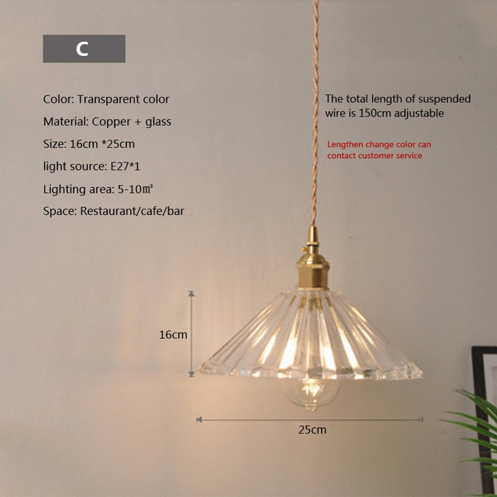 Lisslune | Nordic Brilliance Transparent Glass Pendant Lamp