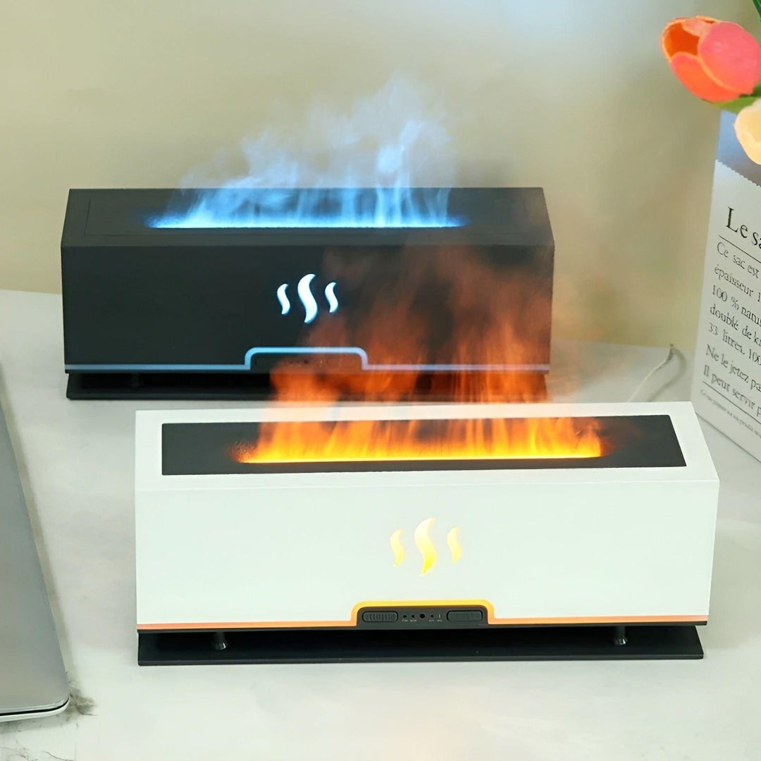Lisslune | Portable humidifier with flame light and fragrance