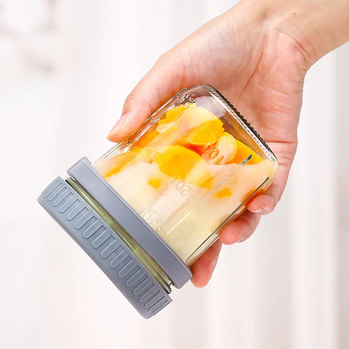 Lisslune | Multifunctional Portable Breakfast Cup with Lid and Spoon - Perfect for Oatmeal, Cereal, Nuts, Yogurt, Salad, and More! Heat-Resistant Tumbler for Juice and Milk On-the-Go