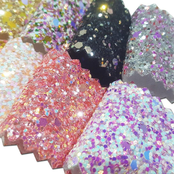 Lisslune | Sparkling Chunky Glitter Fabric Roll - Create a Creative Fantasy