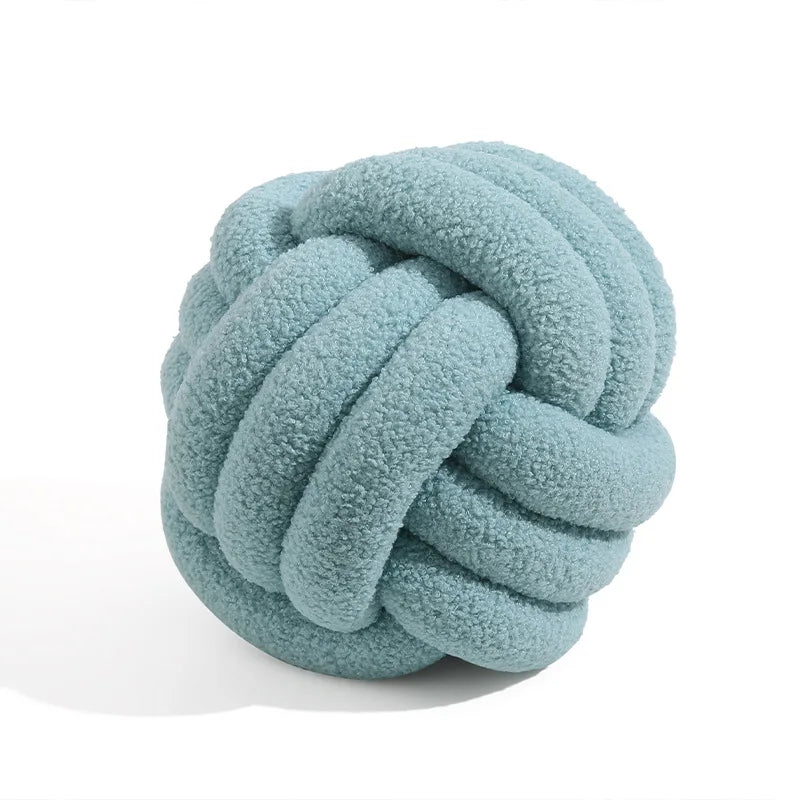 Lisslune | Throw Pillow - Cozy - Hand-knotted Ball - Sheepskin