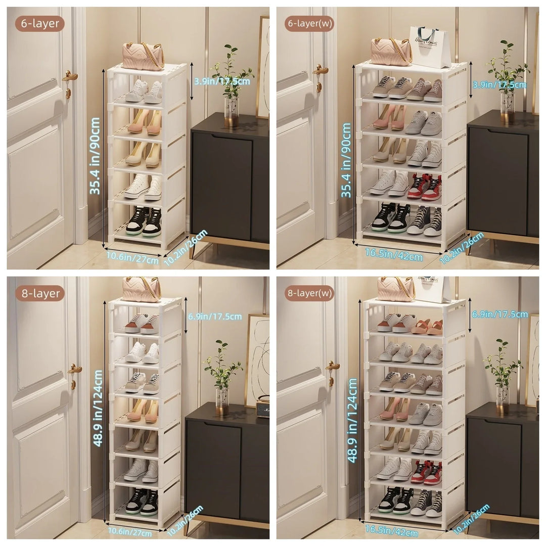 Lisslune | Space-Saving Metal Frame Shoe Rack with 6/8 Layers – Liora