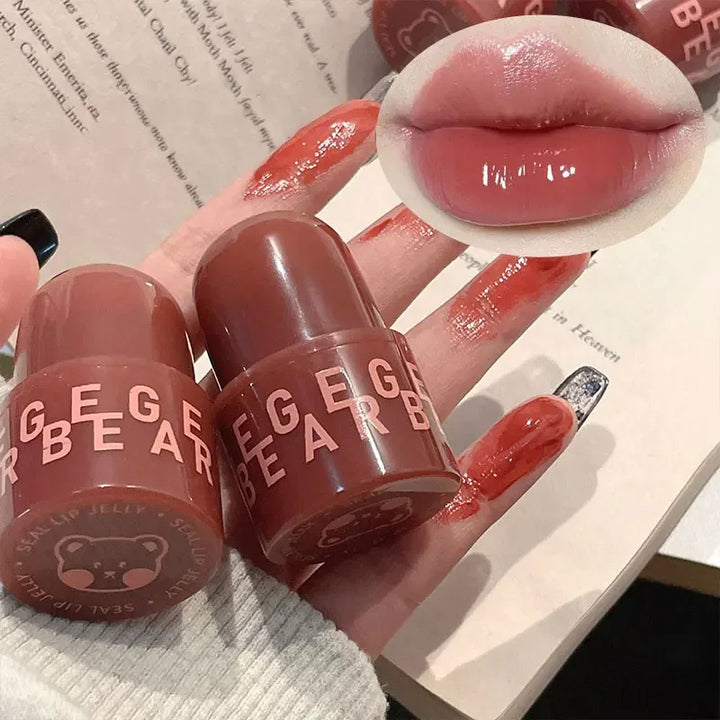 Rynx | Bear Seal Mirror Clear Lipstick Lip Gloss Waterproof Moisturizing Long-lasting No Fading Lip Lacquer Makeup for Women Korean Cosmetics