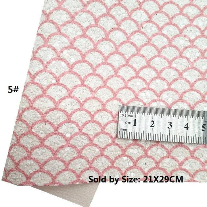 Lisslune | Mermaid Sparkle Vinyl Craft Kit - Heart, Flower and Checkered Pattern Collection