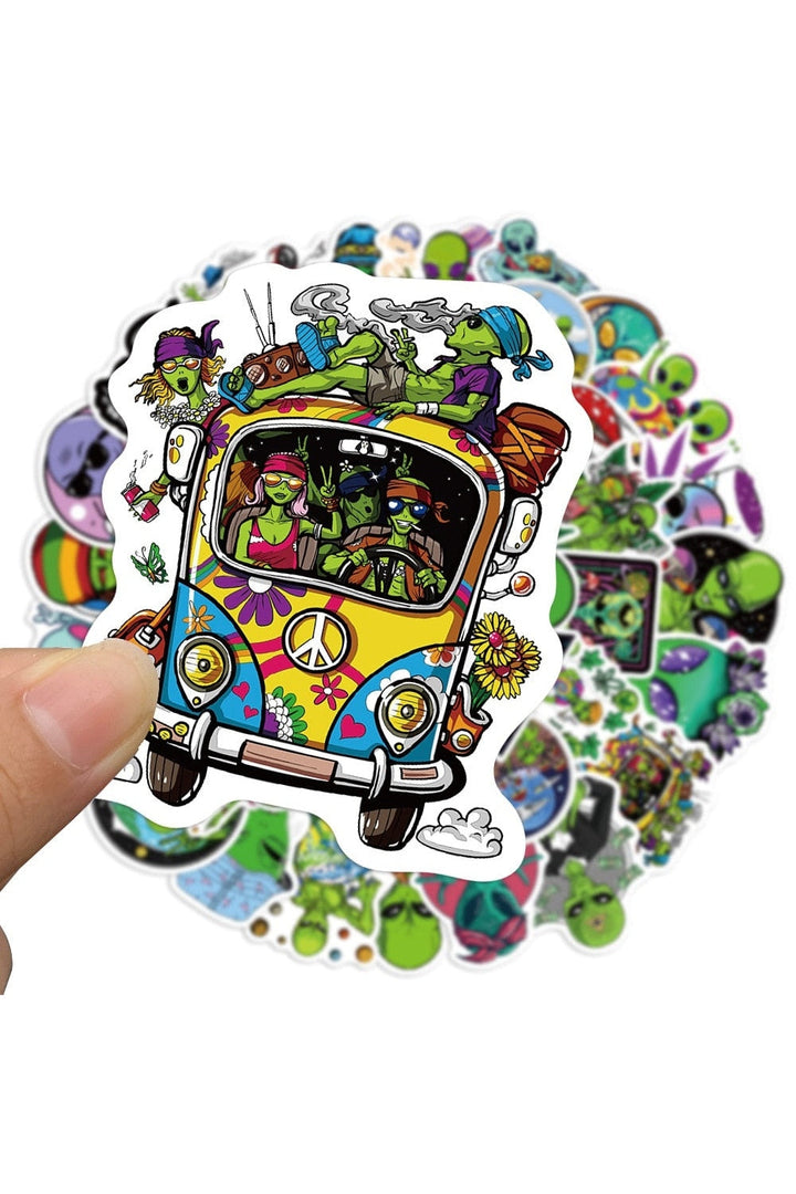 Lisslune | Alien Psychedelic Scrapbooking Stickers